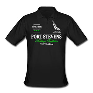 Maritime Sailing Poloshirt mit Segelboot für Männer