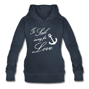 Maritimes Love T-Shirt mit Anker für Frauen
